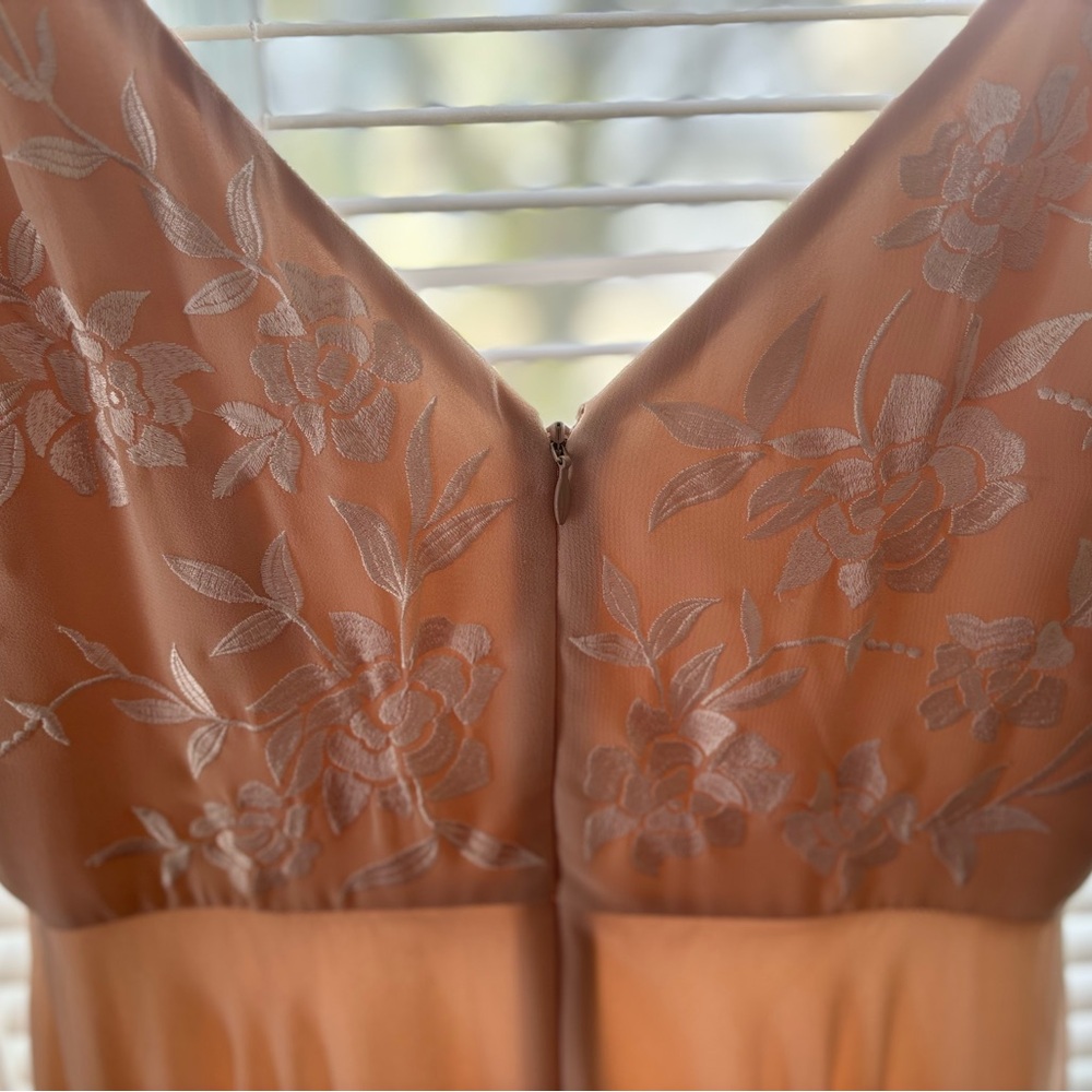 BHLDN baby pink floor length gown!